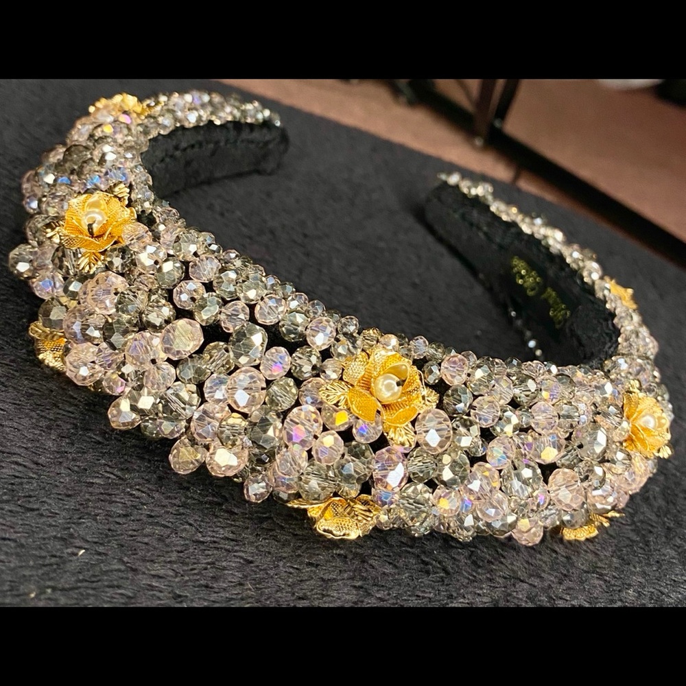 Pink Jeweled Headband